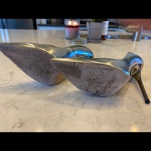 Jimmy Choo silver stiletto